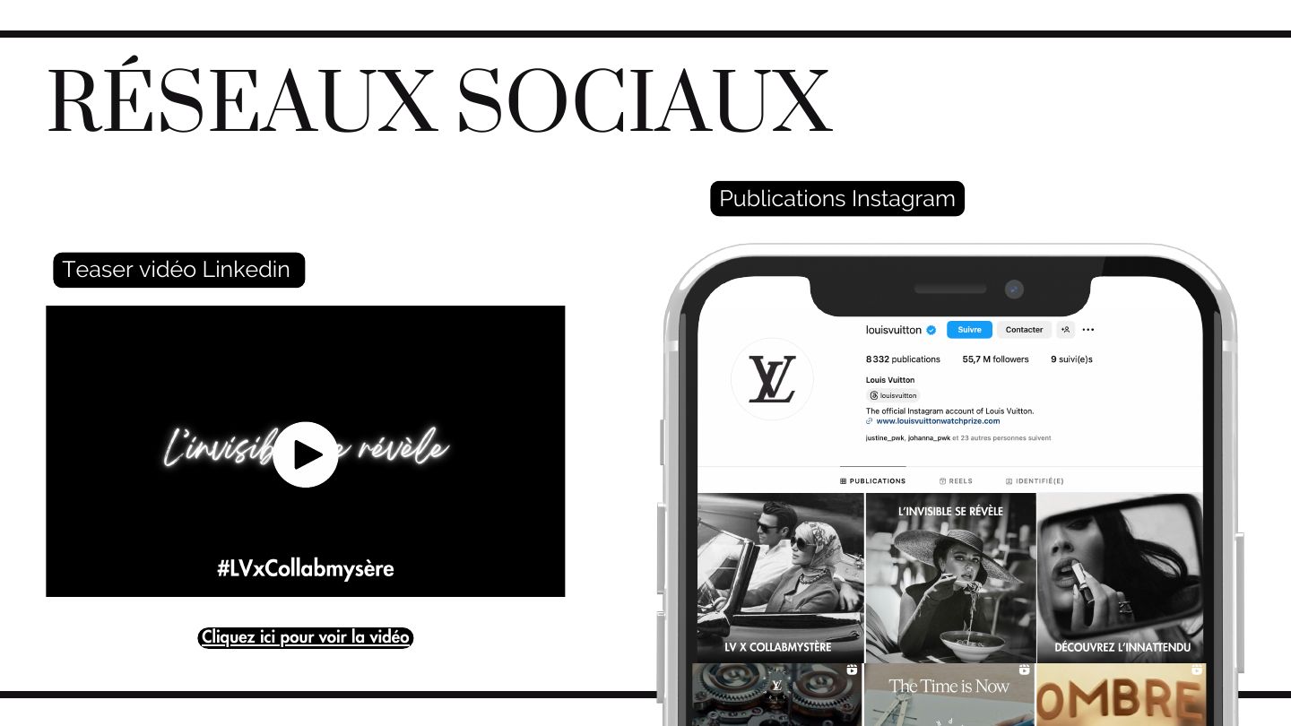 Dossier GHOST : publications Instagram et teaser vidéo