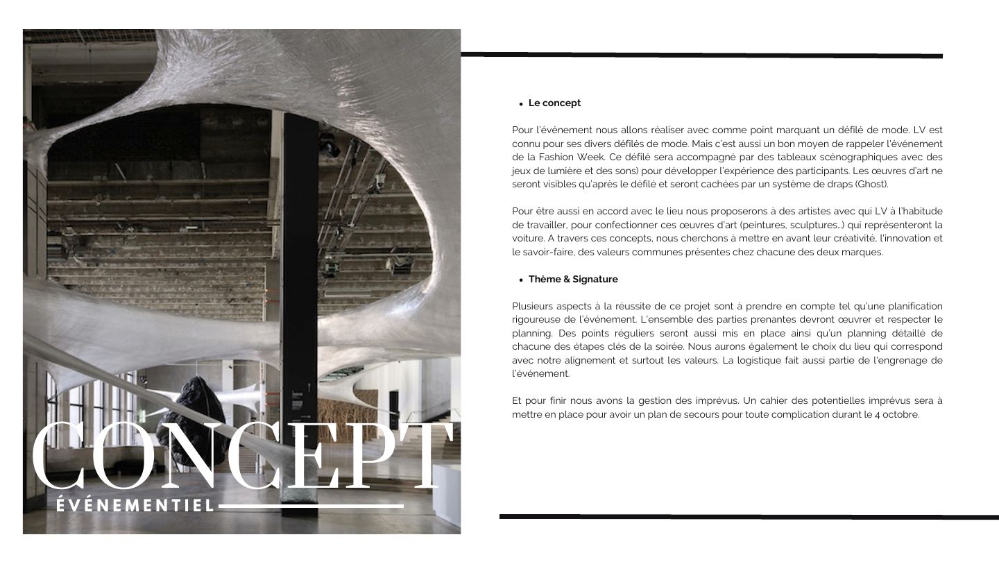 Dossier GHOST : le concept du défilé et de la révélation