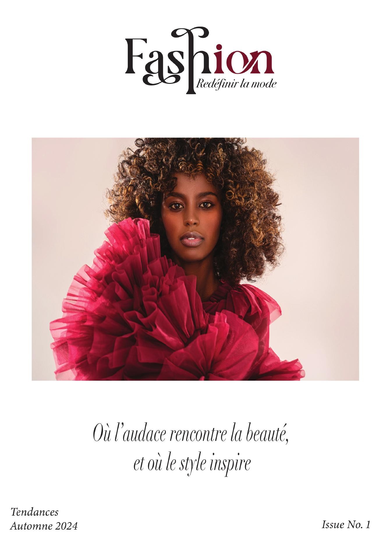 Couverture du magazine Fashion, Redéfinir la mode, Automne 2024, Issue No.1